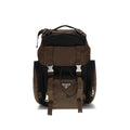 Prada Brown Recycled Polyamide Backpack Prada