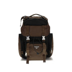Prada Brown Recycled Polyamide Backpack Prada