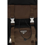 Prada Brown Recycled Polyamide Backpack Prada