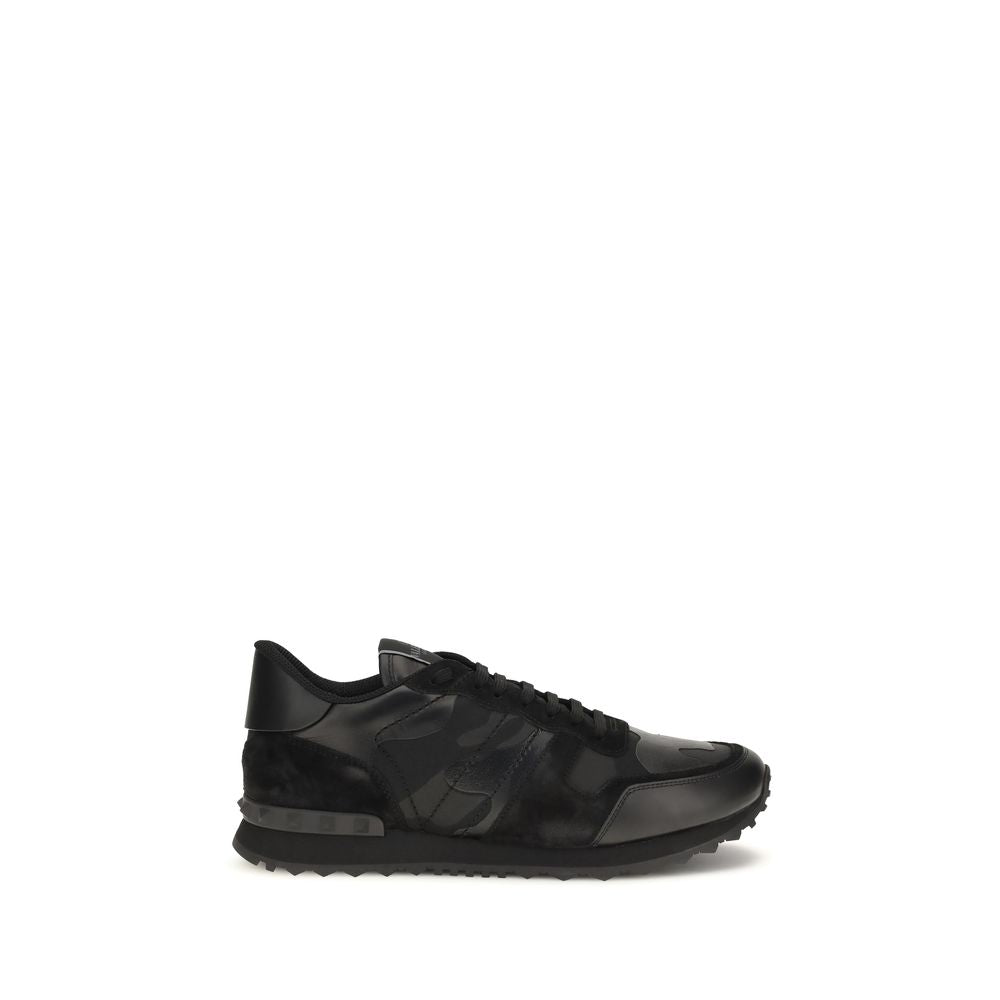 Valentino Garavani Black Polyester Athletic Sneakers Valentino Garavani