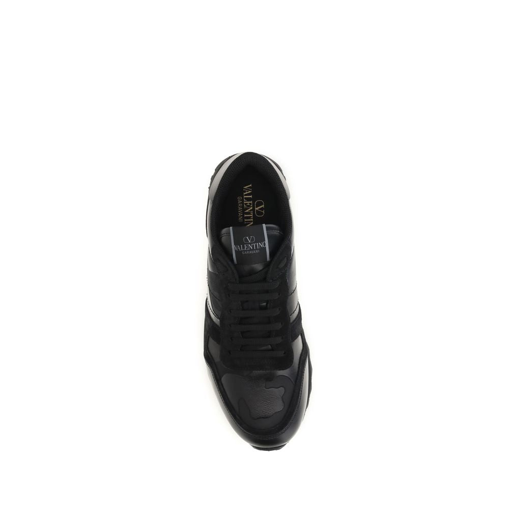 Valentino Garavani Black Polyester Athletic Sneakers Valentino Garavani