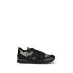 Valentino Garavani Black Polyamide Athletic Sneakers Valentino Garavani