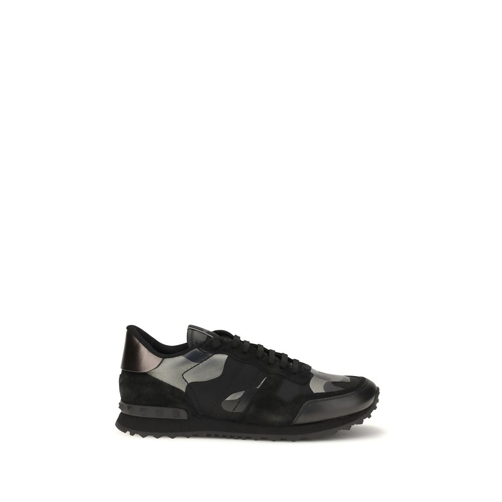 Valentino Garavani Black Polyamide Athletic Sneakers Valentino Garavani