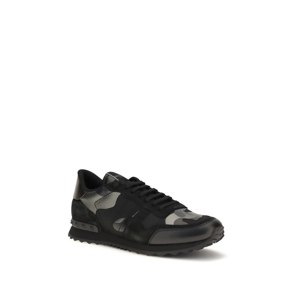 Valentino Garavani Black Polyamide Athletic Sneakers Valentino Garavani