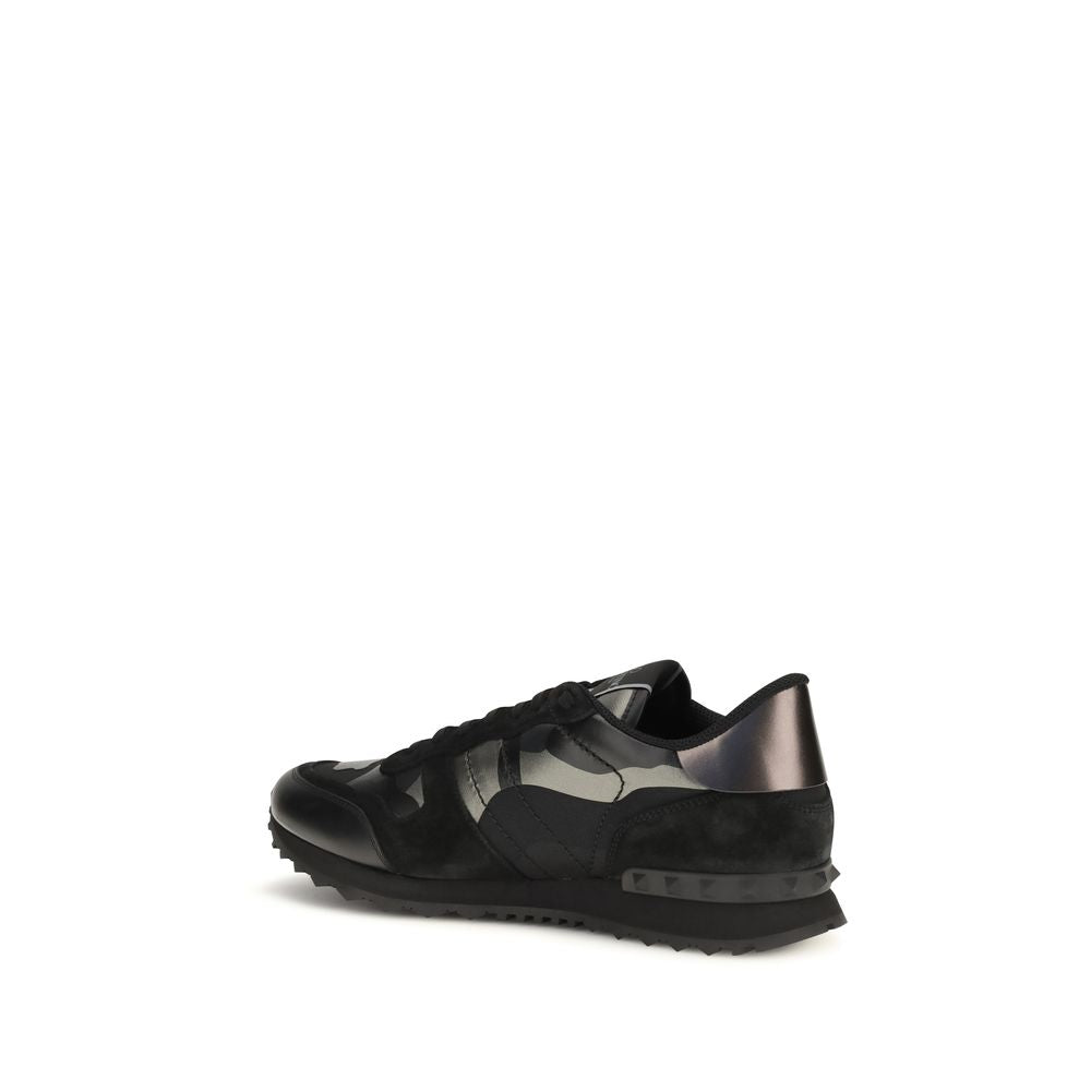 Valentino Garavani Black Polyamide Athletic Sneakers Valentino Garavani