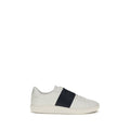 Valentino Garavani Blue Calf Leather Bos Taurus Low Top Sneakers Valentino Garavani