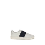Valentino Garavani Blue Calf Leather Bos Taurus Low Top Sneakers Valentino Garavani