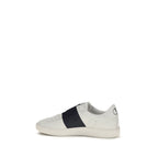 Valentino Garavani Blue Calf Leather Bos Taurus Low Top Sneakers Valentino Garavani