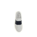 Valentino Garavani Blue Calf Leather Bos Taurus Low Top Sneakers Valentino Garavani