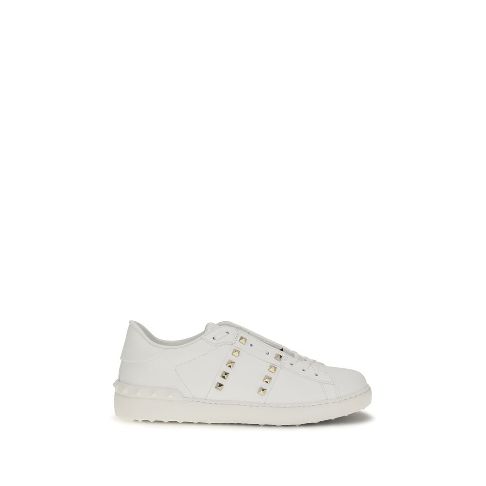 Valentino Garavani White Calf Leather Bos Taurus Sneakers Valentino Garavani
