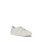 Valentino Garavani White Calf Leather Bos Taurus Sneakers Valentino Garavani