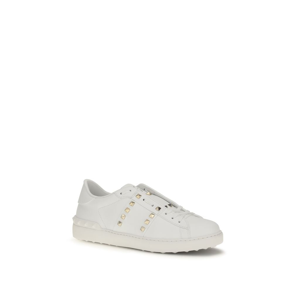 Valentino Garavani White Calf Leather Bos Taurus Sneakers Valentino Garavani