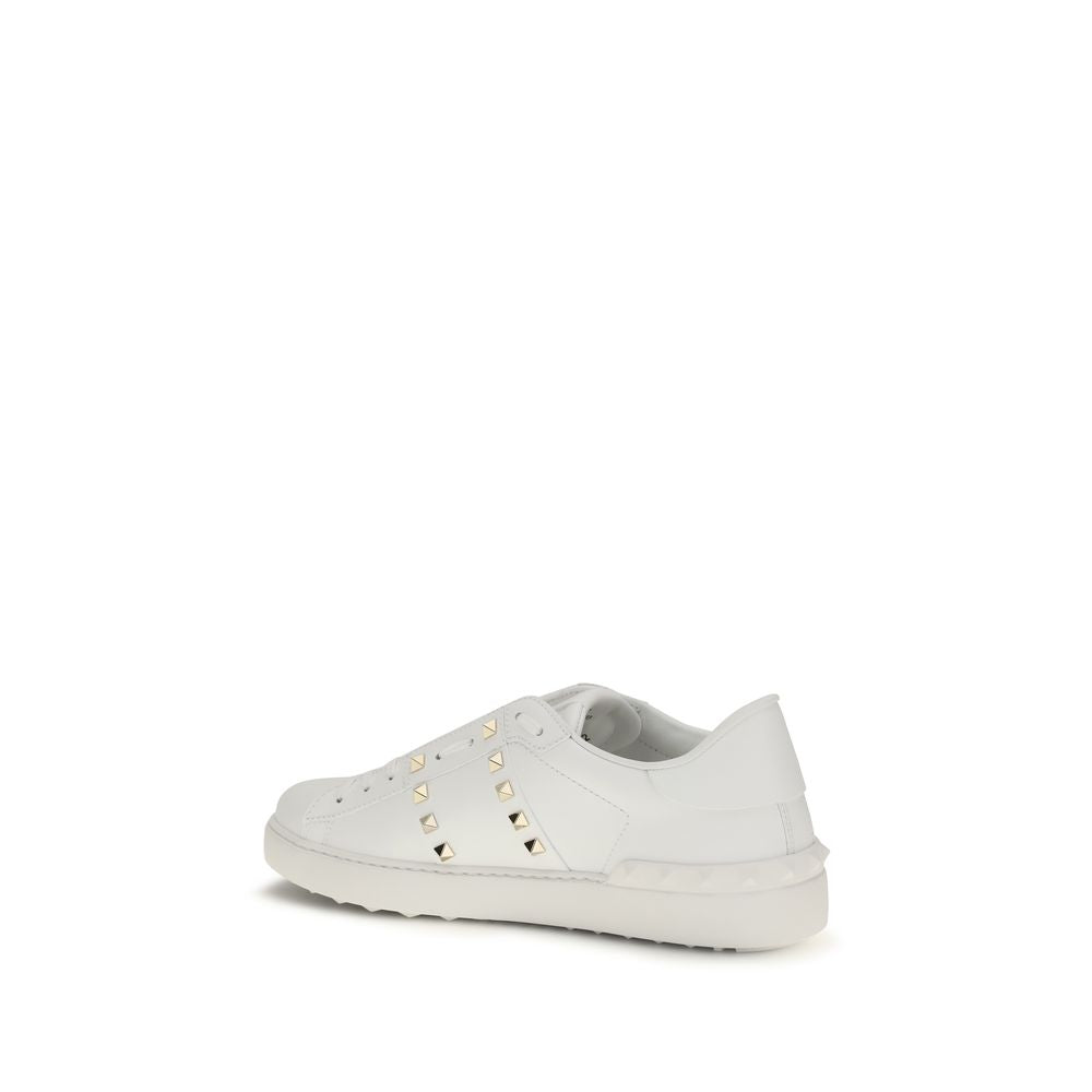 Valentino Garavani White Calf Leather Bos Taurus Sneakers Valentino Garavani