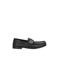 Fendi Black Calfskin Slip-On Loafers Fendi