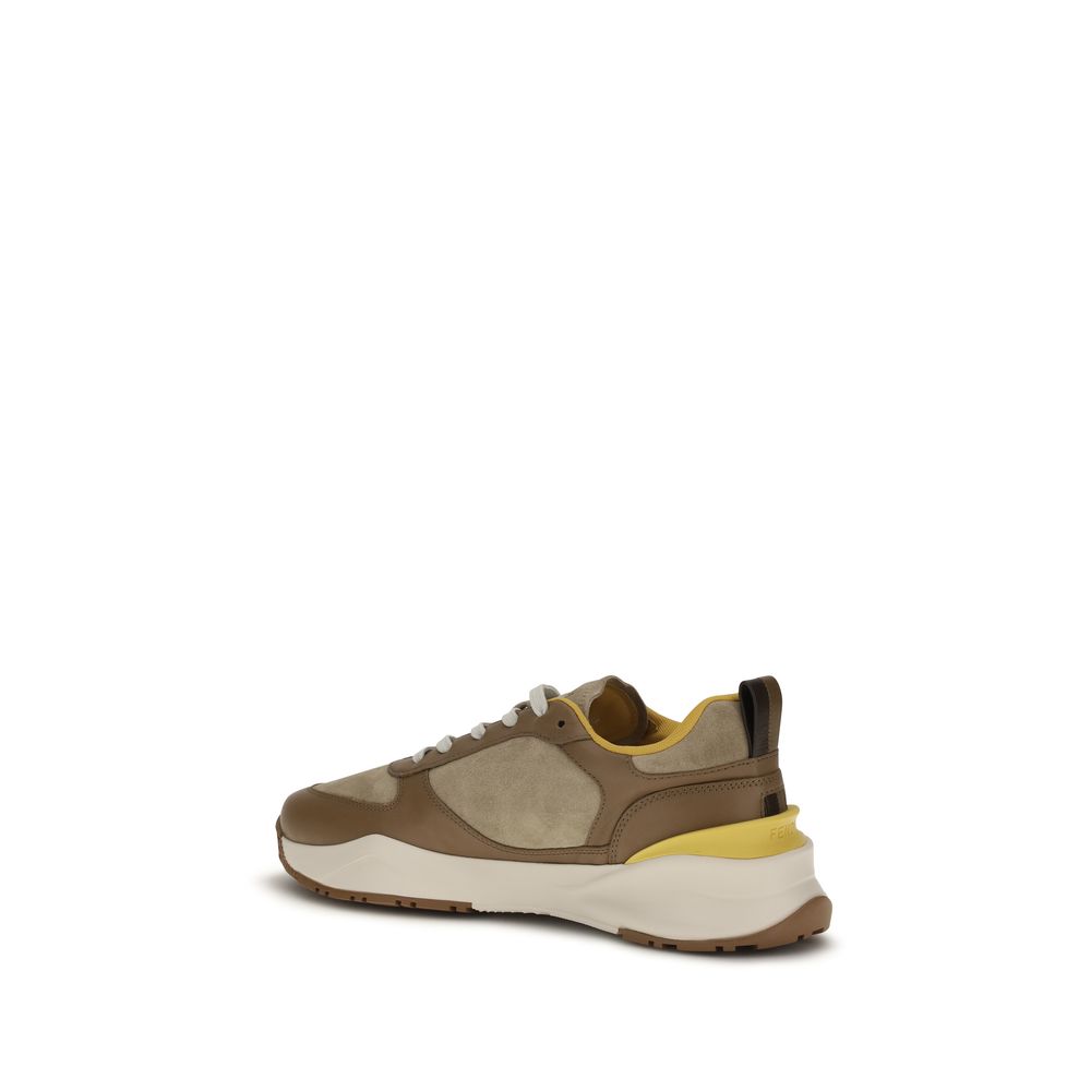 Fendi Multicolor Calf Leather Bos Taurus Athletic Sneakers Fendi