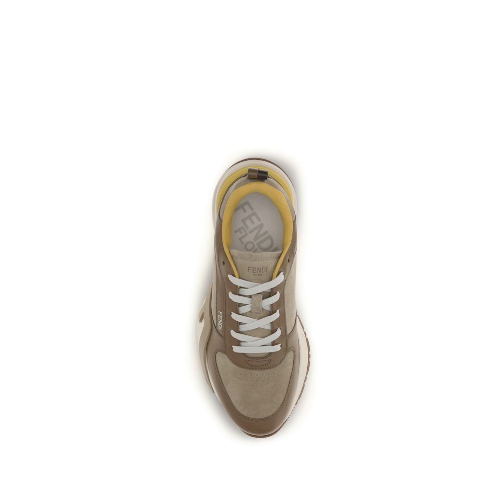 Fendi Multicolor Calf Leather Bos Taurus Athletic Sneakers Fendi