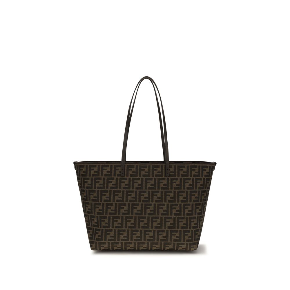 Fendi Brown Fabric Shoulder Bag Fendi