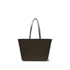 Fendi Brown Fabric Shoulder Bag Fendi