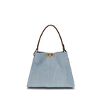 Fendi Blue Cotton Handbag Fendi