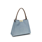 Fendi Blue Cotton Handbag Fendi