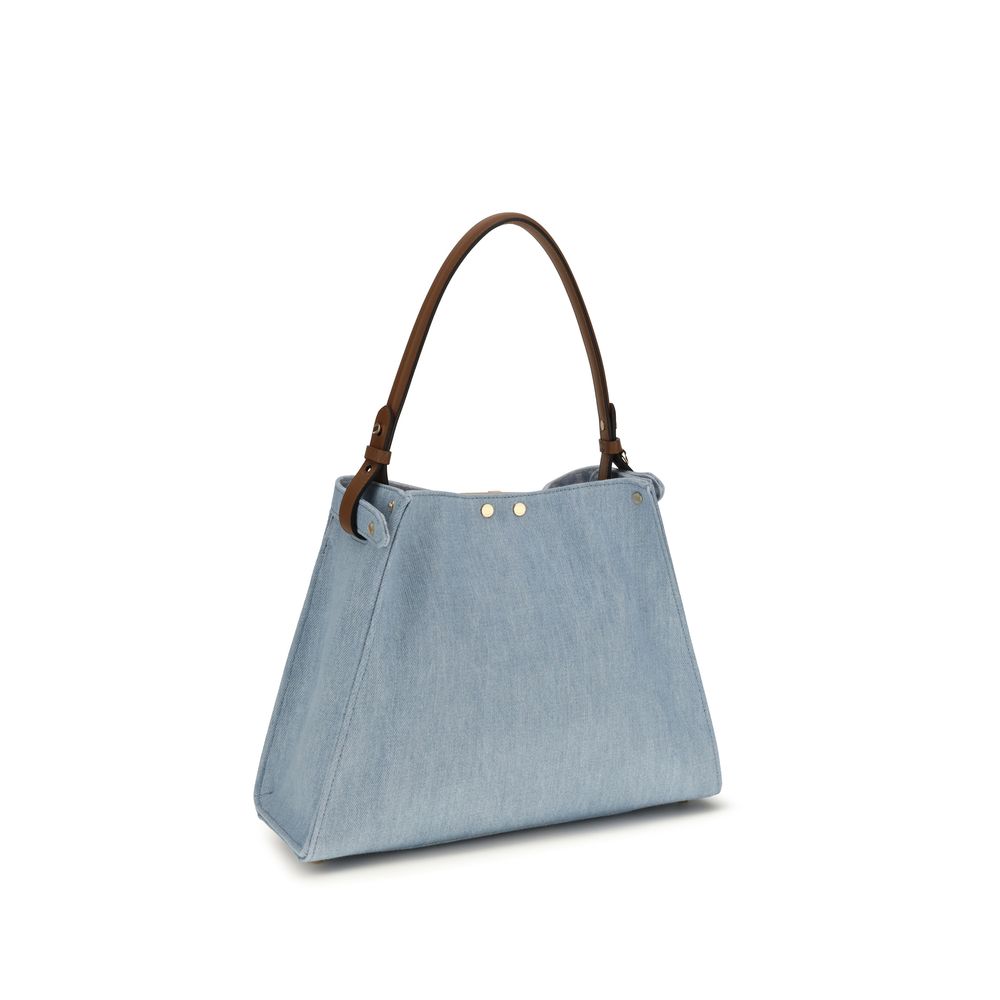 Fendi Blue Cotton Handbag Fendi