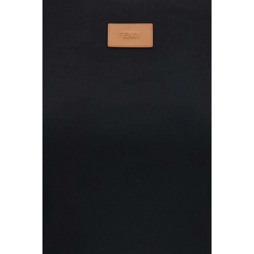 Fendi Black Cotton T-Shirt Fendi