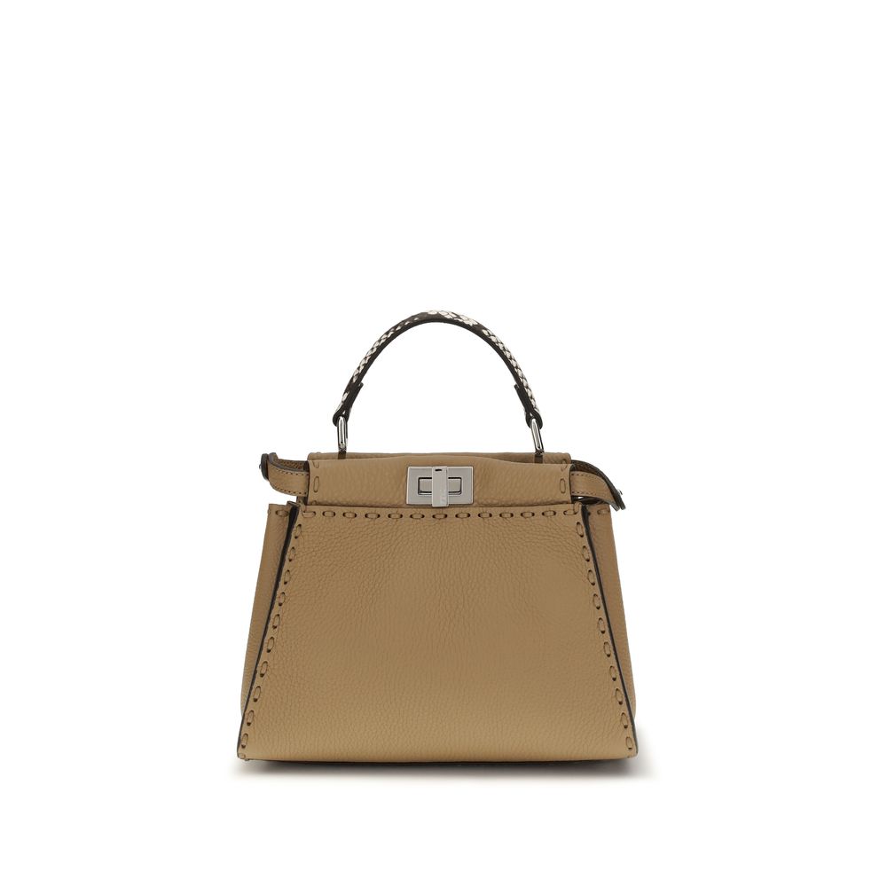 Fendi Beige Calf Leather Bos Taurus Handbag Fendi