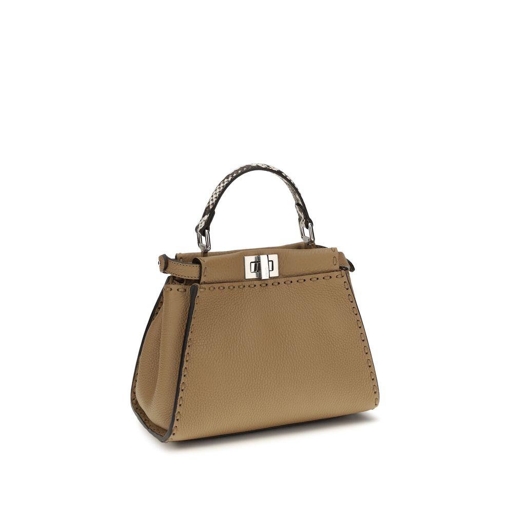 Fendi Beige Calf Leather Bos Taurus Handbag Fendi