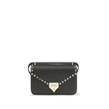 Valentino Garavani Black Calf Leather Bos Taurus Shoulder Bag Valentino Garavani