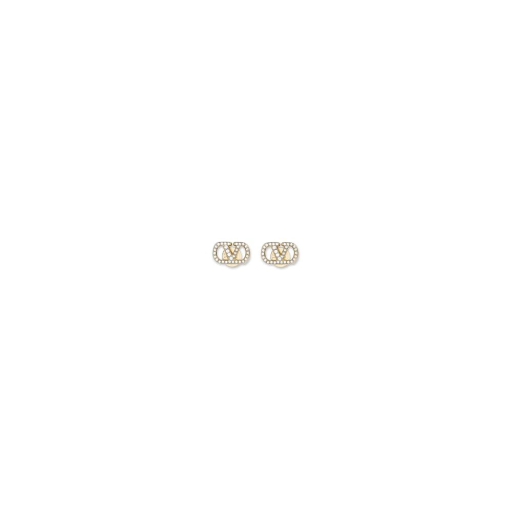 Valentino Garavani Gold Brass Earrings Valentino Garavani