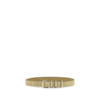 Valentino Garavani Beige Suede Leather Regular Belt Valentino Garavani