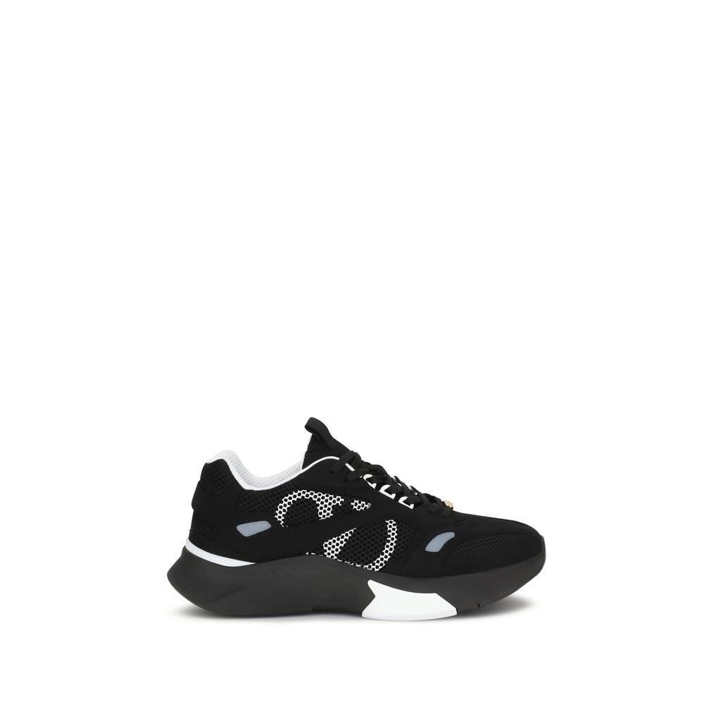 Valentino Garavani Black Polyester Athletic Sneakers Valentino Garavani