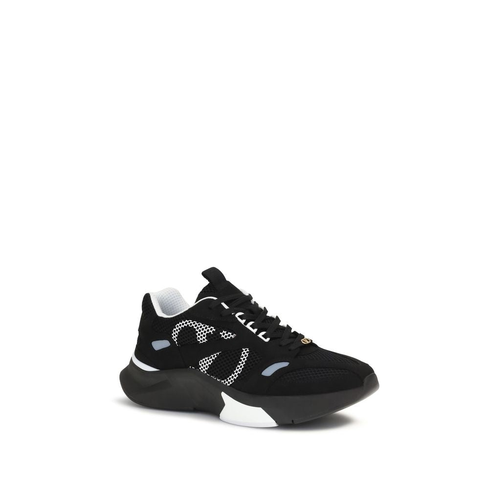Valentino Garavani Black Polyester Athletic Sneakers Valentino Garavani