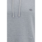 Valentino Gray Cotton Sweatshirt Valentino