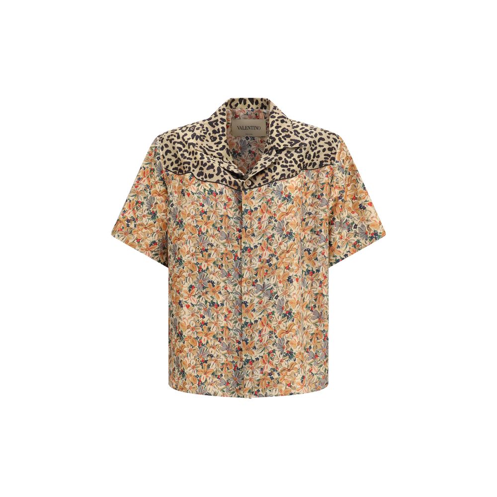 Valentino Multicolor Silk Pattern Shirt Valentino