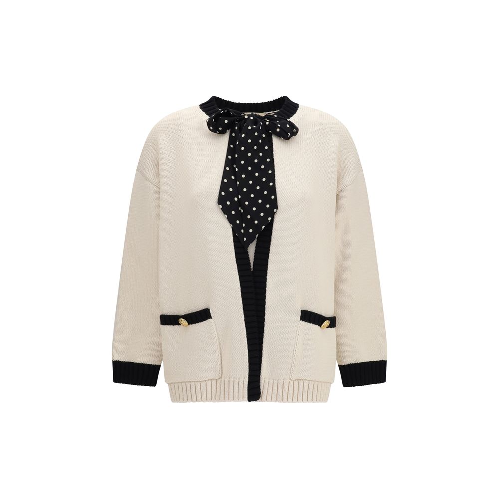 Valentino Beige Cotton Cardigan Valentino