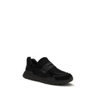 Prada Black Calf Leather Bos Taurus Athletic Sneakers Prada