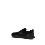 Prada Black Calf Leather Bos Taurus Athletic Sneakers Prada