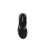 Prada Black Calf Leather Bos Taurus Athletic Sneakers Prada