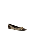 Gucci Beige Polyester Ballet Flats Gucci