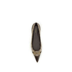 Gucci Beige Polyester Ballet Flats Gucci