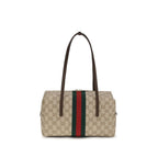 Gucci Beige Cotton Shoulder Bag Gucci