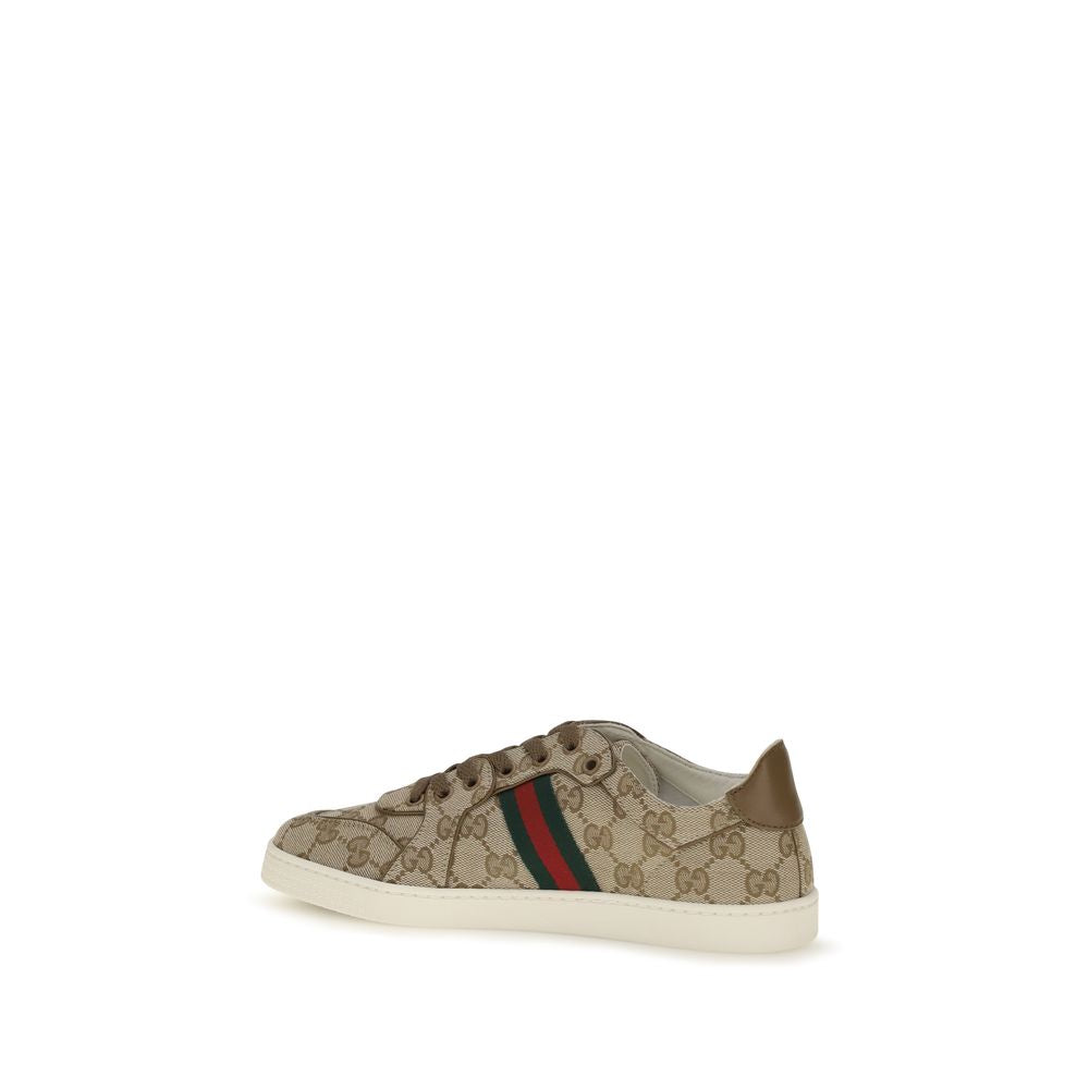 Gucci Beige Polyester Athletic Sneakers Gucci