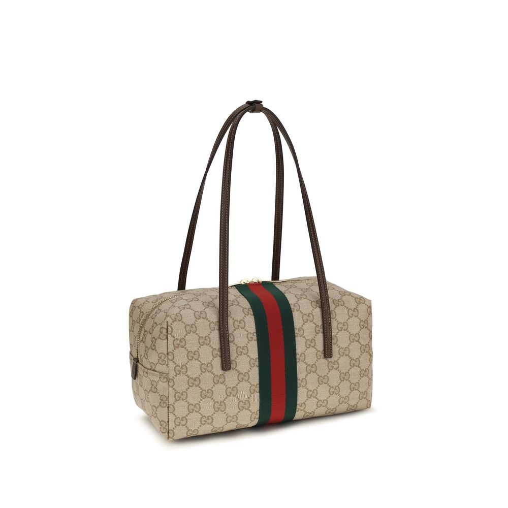 Gucci Beige Cotton Shoulder Bag Gucci
