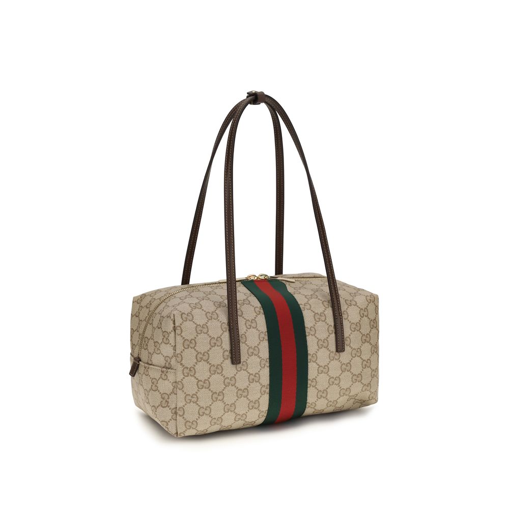 Gucci Beige Cotton Shoulder Bag Gucci