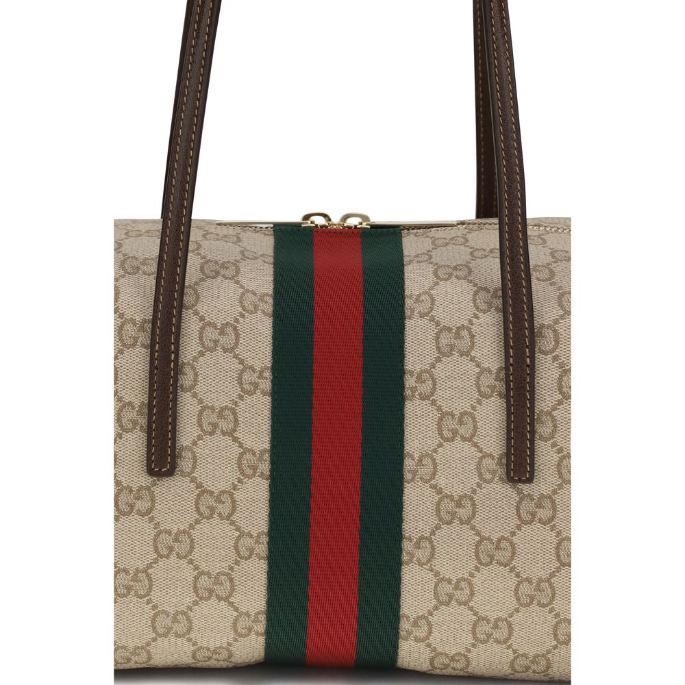 Gucci Beige Cotton Shoulder Bag Gucci