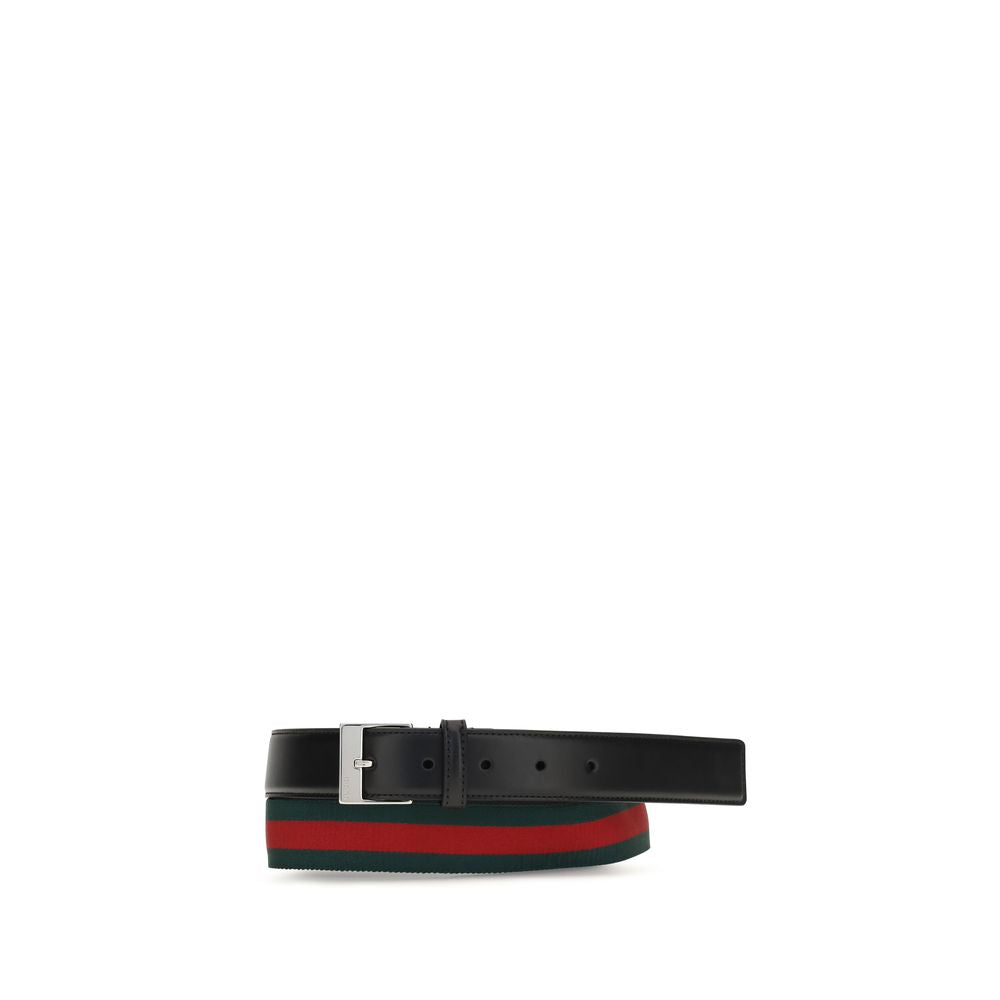 Gucci Black Calf Leather Bos Taurus Regular Belt Gucci