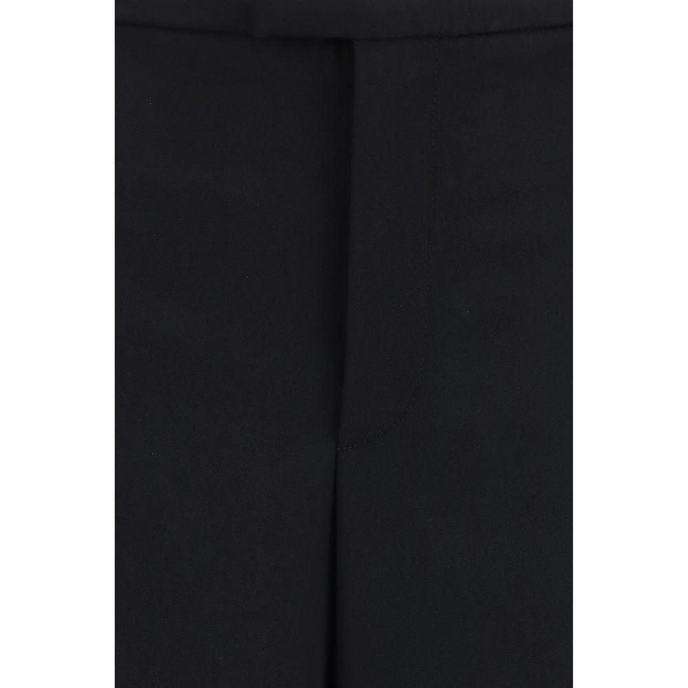 Gucci Black Wool Oves Aries Casual Pants Gucci