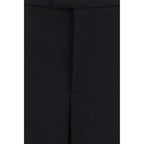 Gucci Black Wool Oves Aries Casual Pants Gucci