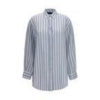 Gucci Blue Silk Shirt Gucci